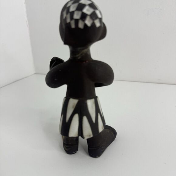 Signed Jaap Ravelli 1950s African Terracotta Banjoman Figurine Rare “Read” - Picture 4 of 11